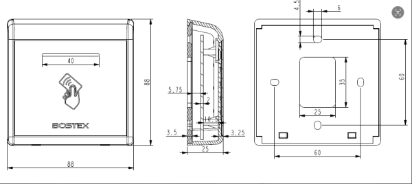 BS75标准读卡器 – Bostex