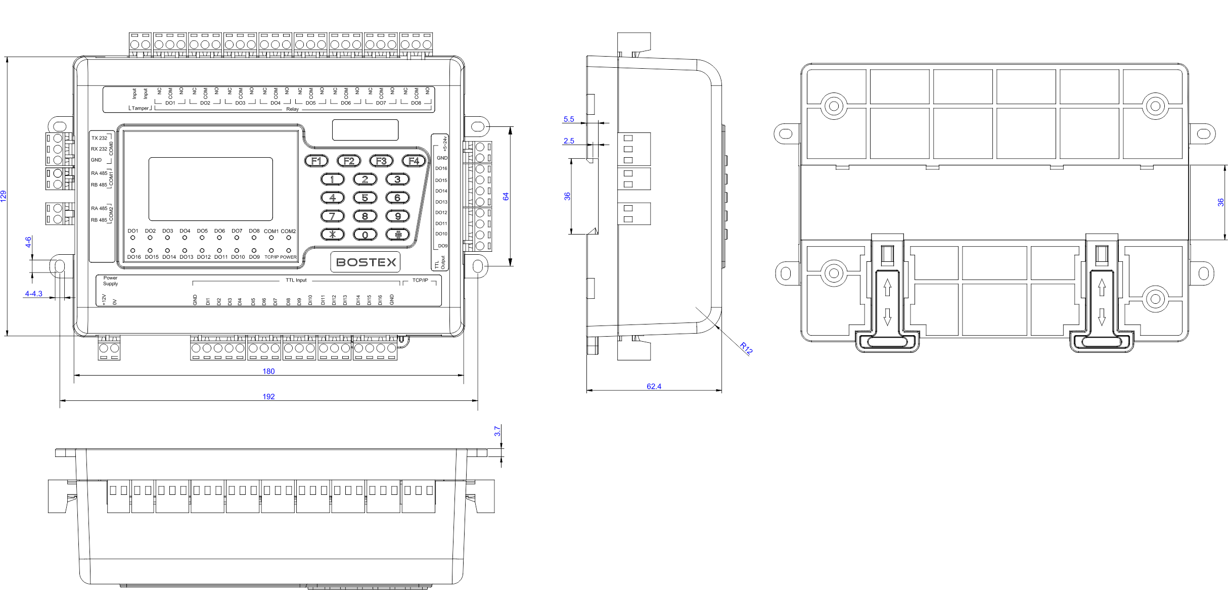 BS610P-4L⽹络电梯控制器 – Bostex